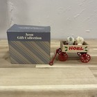 Avon Teddy Bear Ornament Collection Teddies In Wagon Red White Vintage 80s