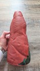 Vintage Primitive Hand Painted Fabric Folk Art Santa Claus Figure Doll 11 5 