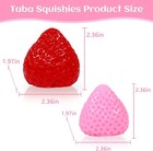 2 Pcs Squishy Strawberry Kawaii Squishy Stress Relief Toys - Super Soft Squishie
