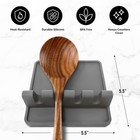 Zulay Kitchen Silicone Spoon Rest Heat Resistant For Stove Top
