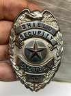 Vintage Obsolete Shield Security Systems Guard Badge Eagle   Star