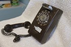 Wall Telephone Phone Rotary Dial Brown Stromberg Carlson Untested Year 