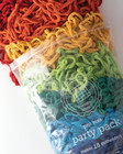 Friendly Loom   Party Pack - 10    Pro-sized Rainbow Themed Potholder Weaving Loop