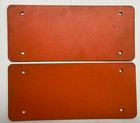 Exceptional 1948 Fiberboard Illinois License Plate Set Wwii Era Man Cave Art