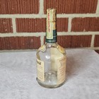 Vintage 1950 s  pappy  Very Old Fitzgerald Clear Glass Liquor Bottle Half Pint