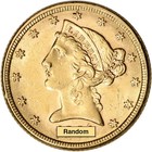 Us Gold  5 Liberty Head Eagle - Pcgs Ms63 - Random Date And Label