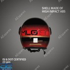 Jet Open Face Mlg Neo Helmet For Royal Enfield Rider Ecs