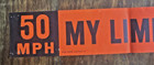 Vintage 50 Mph My Limits 68 Funny Bumper Sticker Bond Press Hartford Ct