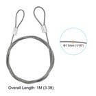 Stainless Steel Cable  4 Pack Pvc Coated 1 16  Wire Rope For Deck Railing 3 3ft