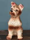 Vintage Porcelain Ceramic Terrier Sitting Dog Figurine Made In Japan 9   