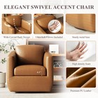 360   Swivel Accent Chair Set Of 2 With Pillow - Comfy Living Room Armchair No   
