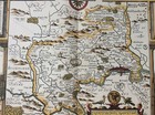 Rare Original Vintage Middlesex John Speed Large Replica 1600s Map Art Print