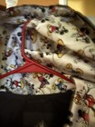 Disney Rain Jacket Mickey Mouse Trim Black Hooded Windbreaker Large