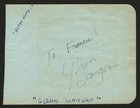 Louis Calhern   Glenn Langan Signed Autograph 4x5 Album Page Actors