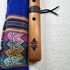 High Spirits Native American Style Flute In Key Of  A Minor 18  W  Carry Sleeve