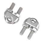 10pcs 1 4 Inches M6 Stainless Steel Wire Rope Cable Clip Clamp