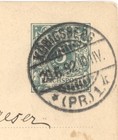 1892 German Empire Postal Card 5pf Reichspost Charlottenburg Berlin