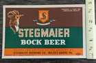 Vintage 1955 Stegmaier Bock Beer Bottle Label Wilkes-barre  Pa Brewing 4 1 2 In 