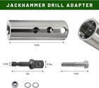 Trailer Jacks Drill Adapter  Jack Crank Handle Attachment Kit With 1 2 Inch 