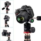 Tripod Ball Head Pan Head Camera Mount With Quick Release Shoe Plate And Hand   
