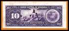 Venezuela Vf Note 10 Bolivares 1992  cutting Error   Banknote  Paper Money