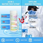 16-in-1 Water Test Kit  125 Strips For Ph  Lead  Iron  Copper  Chlorine   More
