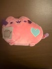 6  Pusheen The Cat Pastel Pink Plush With Green Teal Heart With Tag 4048873