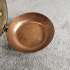 Vintage Bed Warmer Copper Pierced Lid Turned Long Wood Handle