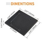 Cionyce 6 Pack Black Foam Sander Pad Replacement Self Adhesive Sponge Pads 