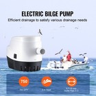 Electric Bilge Pump Marine Submersible Bilge Sump Water Pump 750gph 12v