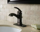 Hensley Single Handle Single Hole Bathroom Faucet In Mediterranean Bronze
