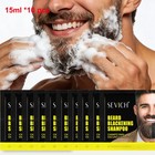 10bags Beard Dye Hair Color Dye Shampoo Natural Men Mustache Dye Black Darkening