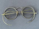 Antique 12k Gold Filled Windsor Eyeglasses Round Wire Rim Berkshire Case Madison