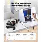 Uimoso Airbrush Kit With Compressor  1 6 Hp  1 Airbrush  3 Nozzles  And Hose