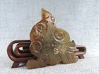Hnad- Carved Antique Chinese Hetian Jade Manual Sculpture Eagle Statue Pendant 