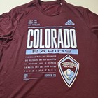 Adidas Shirt Mens Large Red Maroon Long Sleeve Colorado Rapids Soccer 
