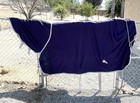 Navy Fleece Horse Cooler Blanket With Neck-84 