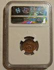 Great Britain - 1 2 Farthing  1828  Ngc Graded Ms 63rb