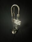  vintage  Buescher True Tone Lp Silver Trumpet W  Gold Inlay  1928 