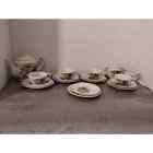 Vintage Child s Toy China Tea Set Yellow Roses Made In Japan 19 Pieces