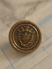 Vintage Metal Brass Button With Shield Design 