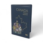 Canada Genuine Leather Crafted Travel Passport Wallet holder