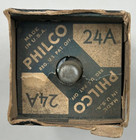 Nos Vintage Philco Radio Vacuum Tube 24a In Original Box Untested