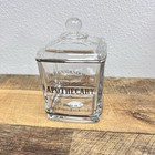 Bella Lux Dr  Gnadendorff Apothecary Jar W lid Glass Q Tips Bath Salts Cotton