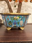 22    Tall Vintage Chinese Cloisonn   And Carved Hardstone Bonsai