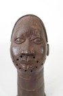 Vintage Benin Bronze 14  Head Of King Oba  Sculpture African Art Nigeria