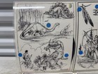 Vintage Art Tattoo Flash Sheet Lot Judy Parker 1994 Blue Dragon Dinosours