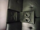 Luxurygoods Modern Faux Leather Futon With Cupholders Pillows Sleeper Sofa Couch