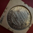 Brazil 960 Reis Coin 1818 Silver Joannes D g  Globe Design Uncertified