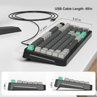 Led Backlit Mechanical Gaming Keyboard Blue Switch 96 Keys Usb Wired Pc Mac